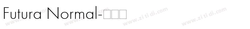 Futura Normal字体转换